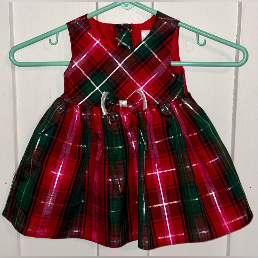 Girls 6-9 Months Plaid Christmas Dress